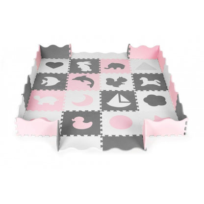 Salteluta de joaca tip puzzle cu pereti, 36 elemente, Ecotoys ECOEVA013