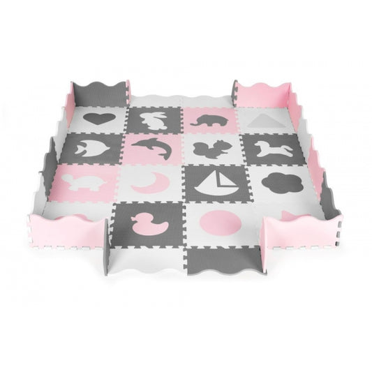 Salteluta de joaca tip puzzle cu pereti, 36 elemente, Ecotoys ECOEVA013