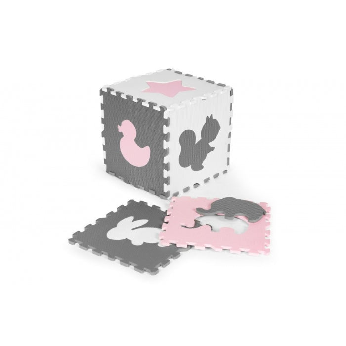 Salteluta de joaca tip puzzle cu pereti, 36 elemente, Ecotoys ECOEVA013