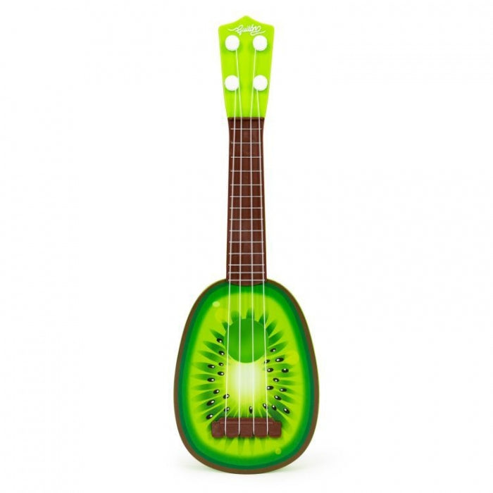 Chitara ukulele pentru copii cu 4 corzi Ecotoys MJ030 - Kiwi
