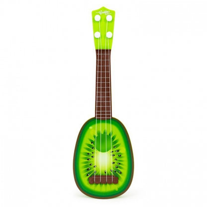 Chitara ukulele pentru copii cu 4 corzi Ecotoys MJ030 - Kiwi