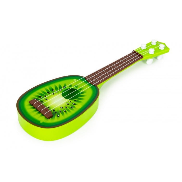 Chitara ukulele pentru copii cu 4 corzi Ecotoys MJ030 - Kiwi