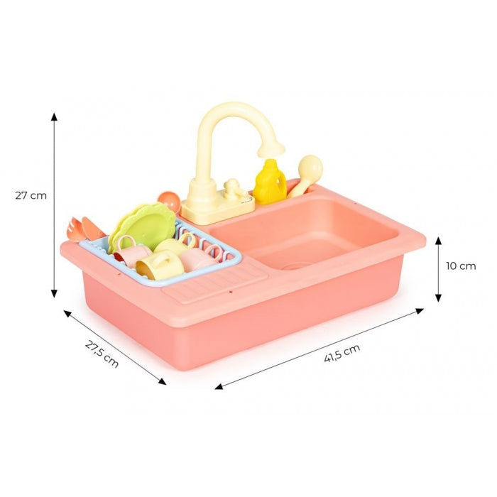 Chiuveta pentru copii cu 12 accesorii incluse Ecotoys HC485046