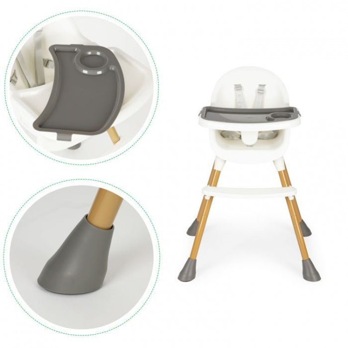 Scaun de masa pentru copii Ecotoys HA-042 - Alb