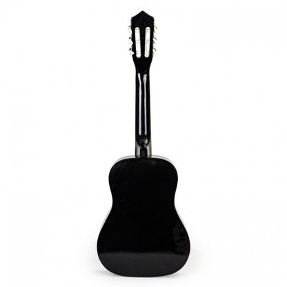 Chitara din lemn pentru copii cu 6 corzi Ecotoys HX18022-30, 76 X 28 cm - Negru