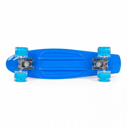 Penny board pentru copii cu lumini LED - Albastru