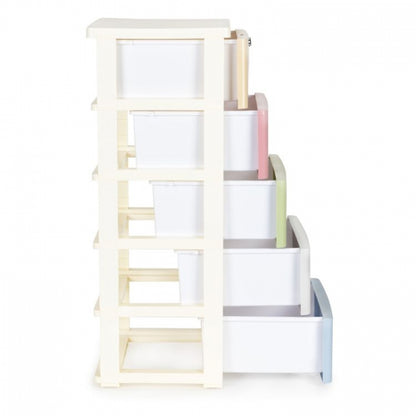 Raft cu 5 compartimente pentru depozitarea diverselor obiecte ModernHome 04A - Multicolor