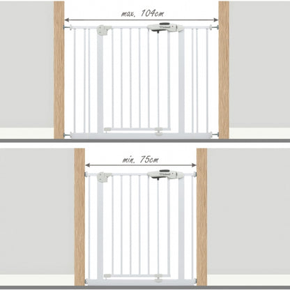 Poarta de siguranta 74-105 cm Kidwell Guarda - Alb