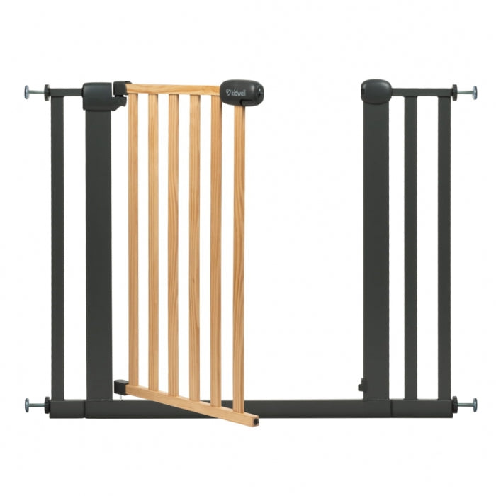 Poarta de siguranta 74-105 cm Kidwell Trasti - Negru