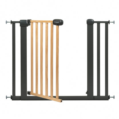 Poarta de siguranta 74-105 cm Kidwell Trasti - Negru