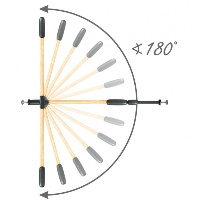 Poarta de siguranta 74-105 cm Kidwell Trasti - Negru