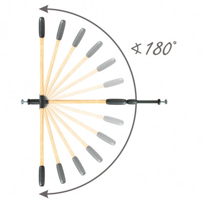 Poarta de siguranta 74-105 cm Kidwell Trasti - Negru