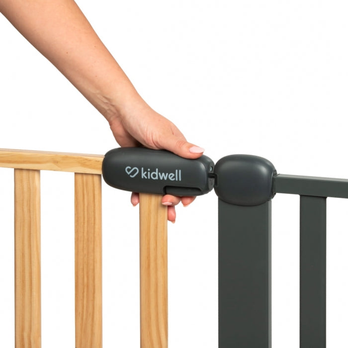 Poarta de siguranta 74-105 cm Kidwell Trasti - Negru