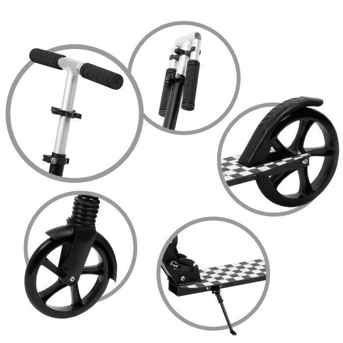 Trotineta pliabila de oras 200 mm DRIFF - Black White