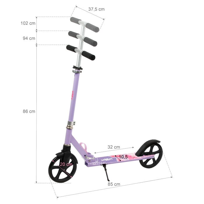 Trotineta pliabila de oras 200 mm DRIFF - Hibiscus