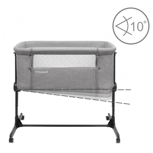 Patut cu laterala deschizabila Kidwell Snuzzy - Light Grey