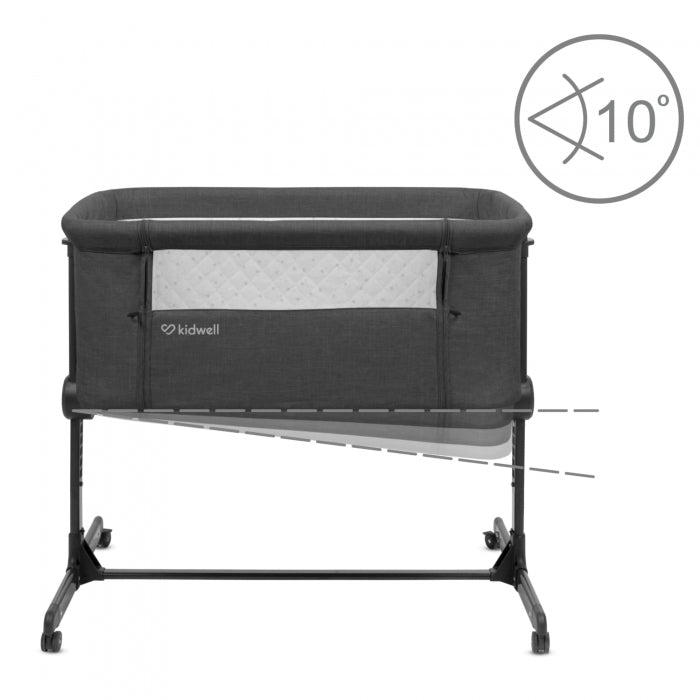 Patut cu laterala deschizabila Kidwell Snuzzy - Dark Grey