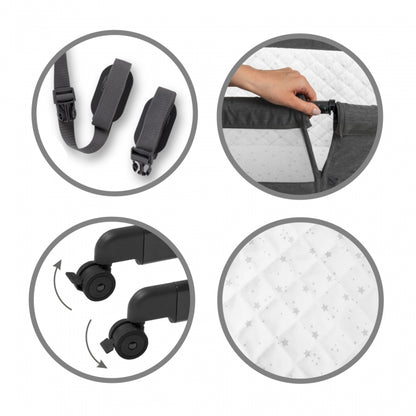 Patut cu laterala deschizabila Kidwell Snuzzy - Dark Grey