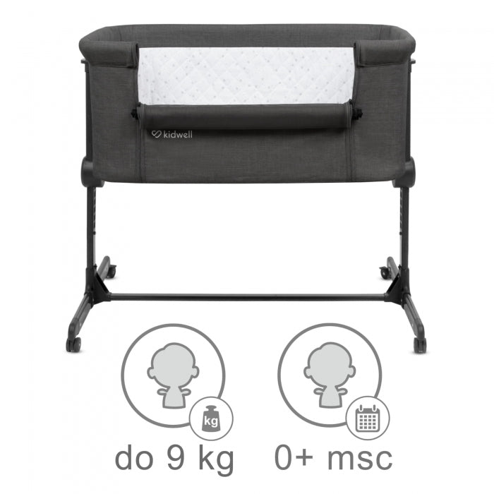 Patut cu laterala deschizabila Kidwell Snuzzy - Dark Grey