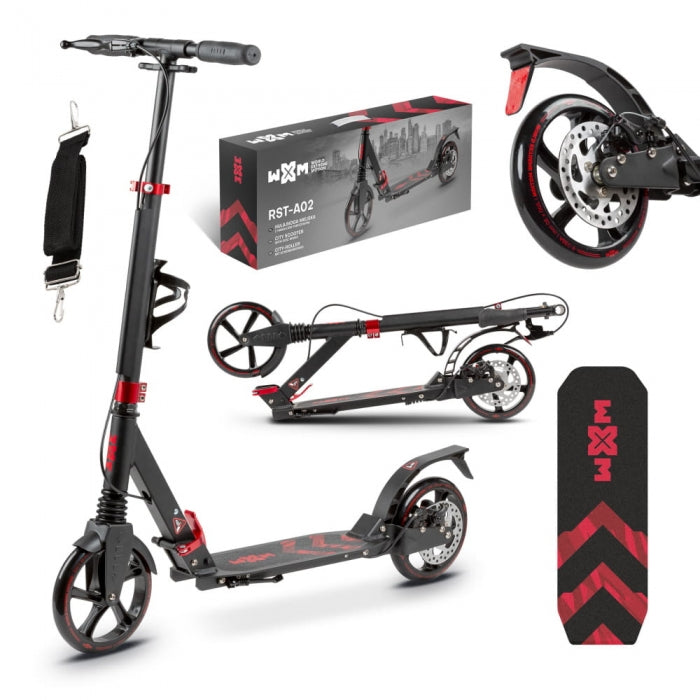 Trotineta pliabila de oras cu frana pe maner WXM RST-A02 - Red