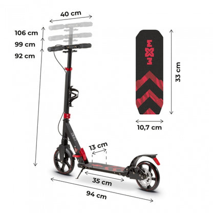 Trotineta pliabila de oras cu frana pe maner WXM RST-A02 - Red