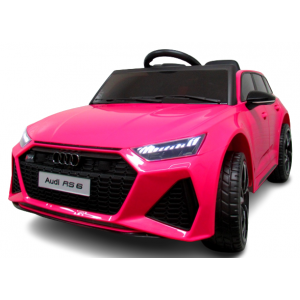 Masinuta electrica cu telecomanda Audi RS6 R-Sport - Roz
