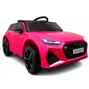 Masinuta electrica cu telecomanda Audi RS6 R-Sport - Roz