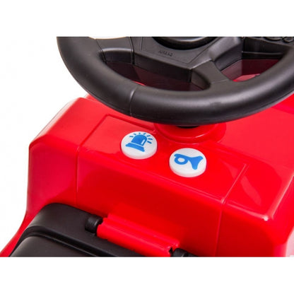 Masinuta de impins cu LED Mercedes Pompieri - Rosu