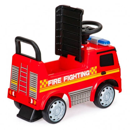 Masinuta de impins cu LED Mercedes Pompieri - Rosu