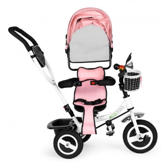 Tricicleta cu sezut rotativ Ecotoys JM-066-9L - Roz