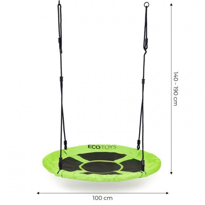 Leagan tip cuib Ecotoys 100 cm - Verde