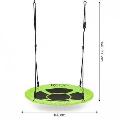Leagan tip cuib Ecotoys 100 cm - Verde