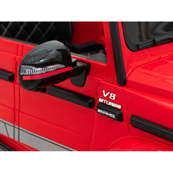 Masinuta electrica cu telecomanda MERCEDES AMG G63, roti EVA , scaun tapitat, varsta 1-5 ani, 107x70x57 cm, putere 50W  Rosu