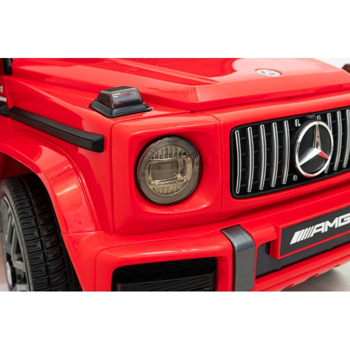 Masinuta electrica cu telecomanda MERCEDES AMG G63, roti EVA , scaun tapitat, varsta 1-5 ani, 107x70x57 cm, putere 50W  Rosu