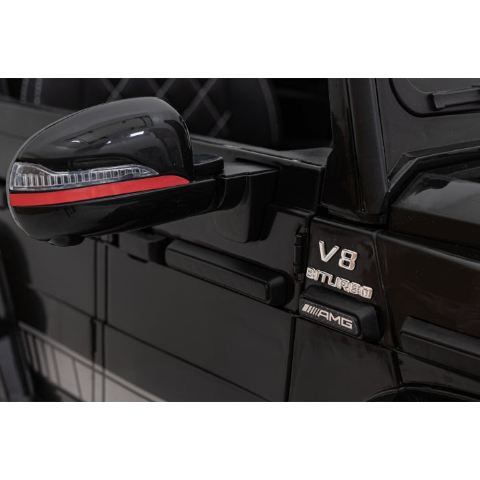Masinuta electrica cu telecomanda MERCEDES AMG G63, roti EVA, scaun tapitat, varsta 1-5 ani, 107x70x57 cm, putere 50W  Negru