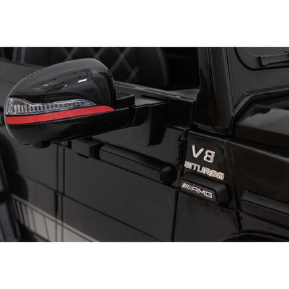 Masinuta electrica cu telecomanda MERCEDES AMG G63, roti EVA, scaun tapitat, varsta 1-5 ani, 107x70x57 cm, putere 50W  Negru