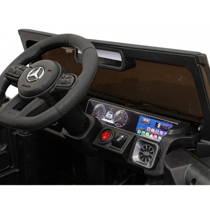 Masinuta electrica cu telecomanda MERCEDES AMG G63, roti EVA, scaun tapitat, varsta 1-5 ani, 107x70x57 cm, putere 50W  Negru