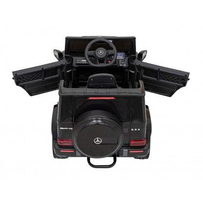 Masinuta electrica cu telecomanda MERCEDES AMG G63, roti EVA, scaun tapitat, varsta 1-5 ani, 107x70x57 cm, putere 50W  Negru