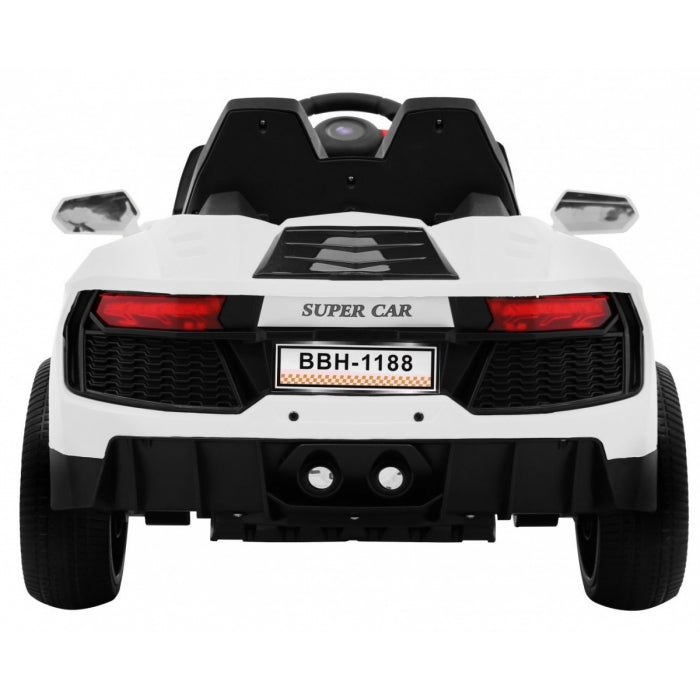 Masinuta electrica cu telecomanda Future BBH-1188, roti si scaun din plastic, 106x63x44 cm, putere 24V - Alb