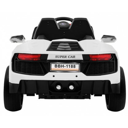 Masinuta electrica cu telecomanda Future BBH-1188, roti si scaun din plastic, 106x63x44 cm, putere 24V - Alb