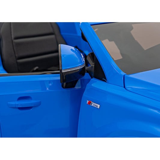 Masinuta electrica cu telecomanda AUDI Q7 NEW LIFT, roti EVA, scaun tapitat, 117x67x54 cm, putere 70W - Albastru