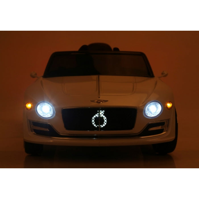 Masinuta electrica cu telecomanda BENTLEY EXP 12, roti EVA, scaun tapitat, 107x59x44 cm, putere 24V - Alb