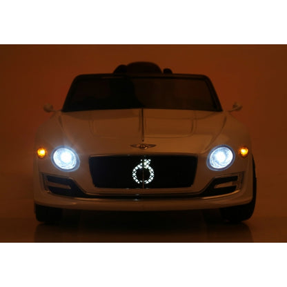 Masinuta electrica cu telecomanda BENTLEY EXP 12, roti EVA, scaun tapitat, 107x59x44 cm, putere 24V - Alb