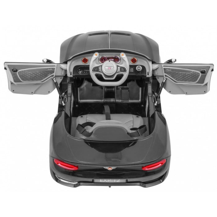 Masinuta electrica cu telecomanda BENTLEY EXP 12, roti EVA, scaun tapitat, 107x59x44 cm, putere 24V - Negru