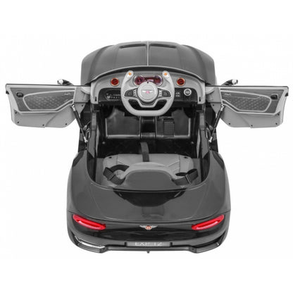 Masinuta electrica cu telecomanda BENTLEY EXP 12, roti EVA, scaun tapitat, 107x59x44 cm, putere 24V - Negru