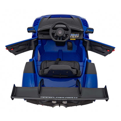 Masinuta electrica cu telecomanda MASERATI MC20 GT2, roti EVA, scaun tapitat, 115x61x46 cm, putere 110W - Albastru