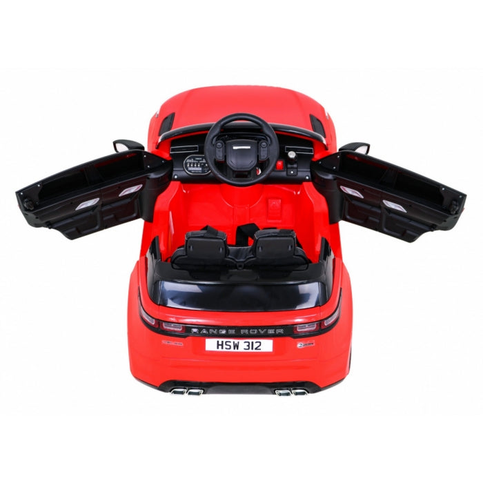Masinuta electrica cu telecomanda RANGE ROVER VELAR, roti EVA, scaun tapitat, 107x64x49 cm, putere 70W - Rosu