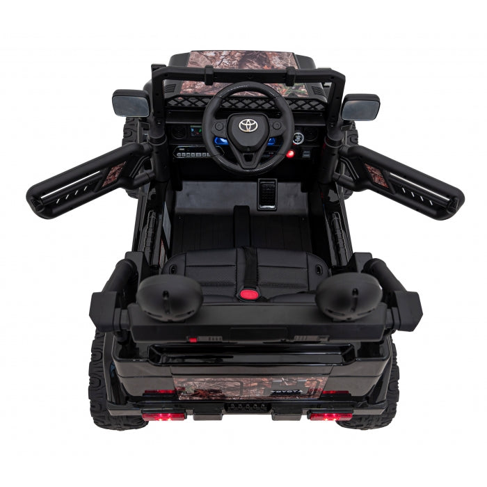 Masinuta electrica cu telecomanda TOYOTA FJ CRUISER 4 X 4, roti EVA, scaun tapitat, 100x64x71 cm, putere 90W - Negru
