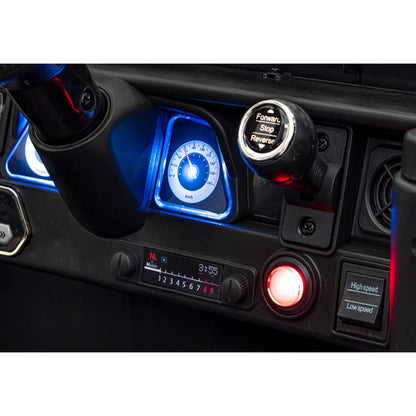 Masinuta electrica cu telecomanda TOYOTA FJ CRUISER 4 X 4, roti EVA, scaun tapitat, 100x64x71 cm, putere 90W - Negru