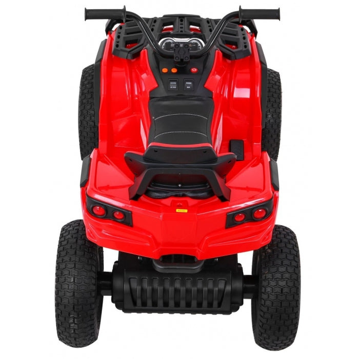 ATV electric AIR BDM0906, roti gonflabile, scaun tapitat, 102x65x73 cm, putere 90W - Rosu